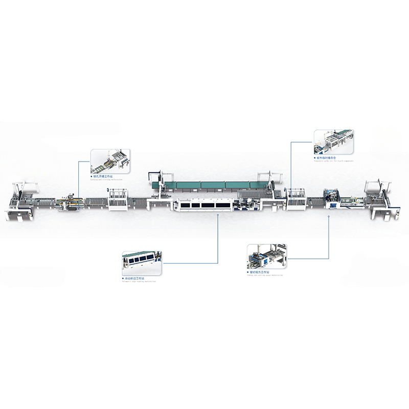 Intelligent wood door production line 